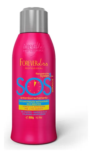 Reconstrutor SOS Antiemborrachamento 300ml Forever Liss – Reconstrução Rápida e Brilho Intenso