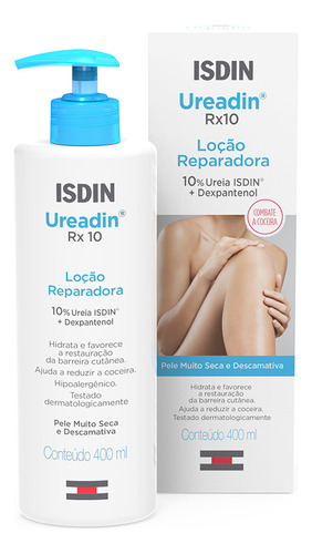 Hidratante Corporal Isdin Ureadin RX10 400ml – Hidratação Intensa para Pele Seca