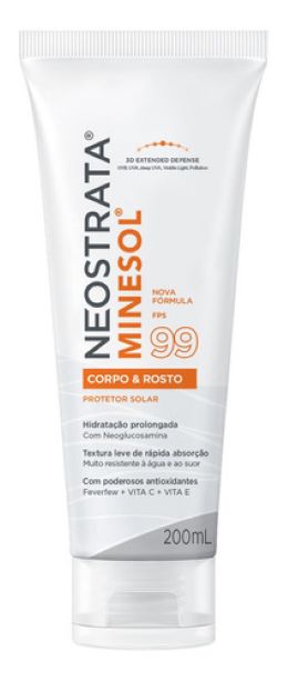 Protetor Solar FPS 99 Corpo & Rosto 200ml - Minesol Neostrata