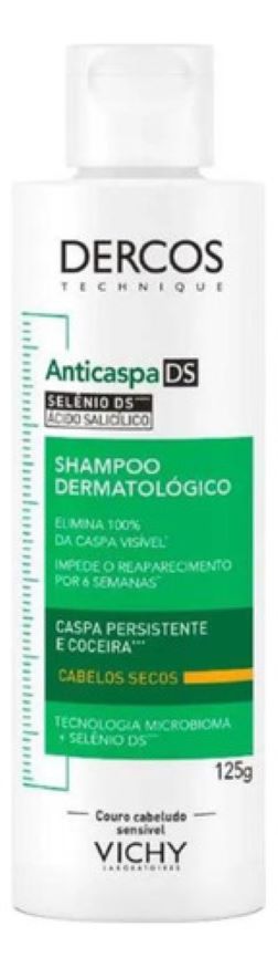 Shampoo Vichy Dercos Anticaspa Intensivo – Cabelos Secos, Hidratação e Tratamento