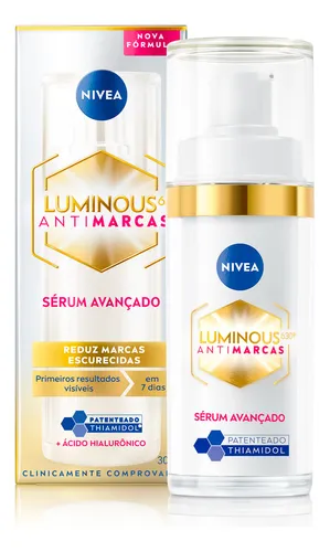 Sérum Facial NIVEA Luminous 630 Antimarcas 30ml – Ácido Hialurônico e Vitamina E