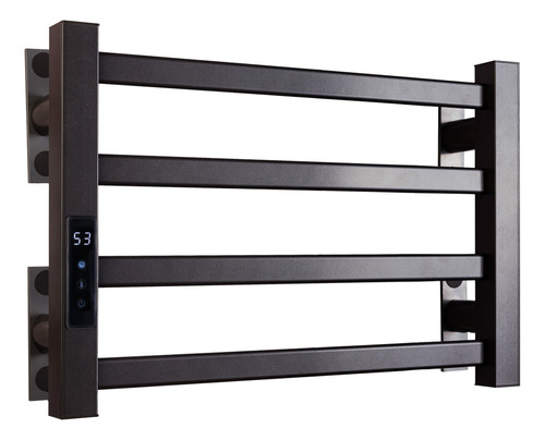 Toalheiro Térmico Digital Yaso – Aquecedor de Toalhas 6 Barras, Aço Inox, 150W com Timer