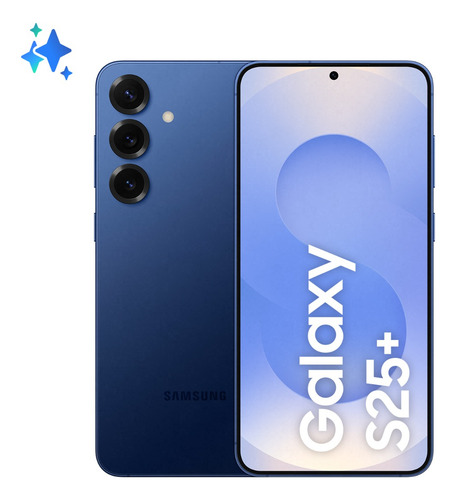 Samsung Galaxy S25+ 5G – 512GB, 12GB RAM - Azul Marinho, Câmera Tripla, Inteligência Artificial Avançada