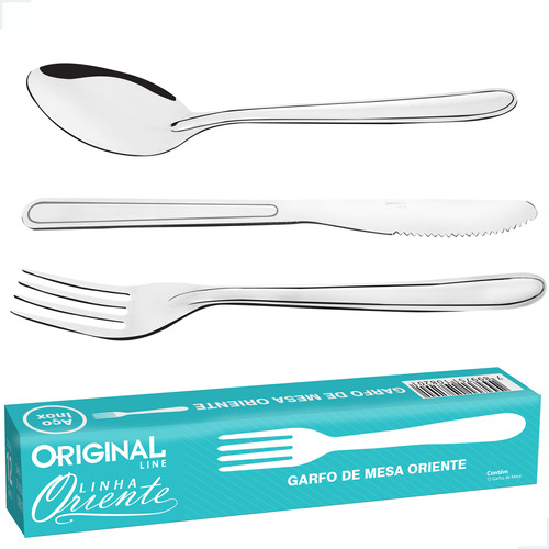 Jogo de Talheres Original Line Buffet 36 Peças em Aço Inox – Elegância e Alta Durabilidade