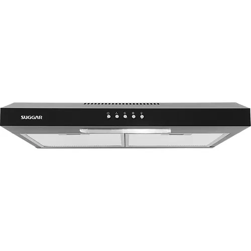 Depurador Exaustor Suggar Slim 60cm Preto DPS161PT 110V 3 Velocidades com Filtro de Carvão Ativado e Alumínio