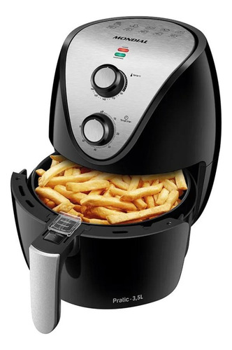Air Fryer Mondial AF-30i 3,5L Preto/Inox 110V – Saudável e Prática