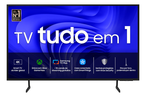 Smart TV 43” Samsung UHD 4K com Gaming Hub, Alexa, SmartThings e AI Energy Mode – 43DU7700