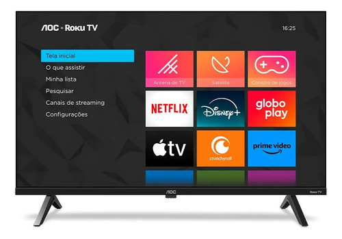 Smart TV AOC 40” LED Full HD Roku TV – Wi-Fi, 3 HDMI, Conversor Digital e Dolby Audio