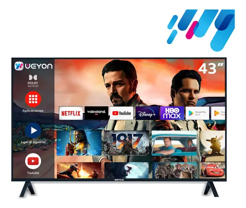 Smart TV Weyon 43" 43WDSNMX Full HD LED Android TV – Wi-Fi, HDMI e Dolby Audio