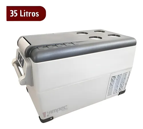 Geladeira Portátil 35L EDN 12V/24V 110V/220V – Compressor Freezer para Caminhão, Ônibus e Carro