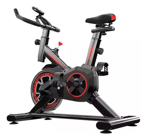 Bicicleta Ergométrica Spinning Meta Parts 8kg 100kg LED Preto/Vermelho – Modelo Spinning Ergométrica