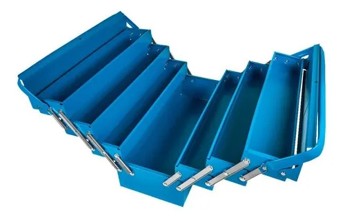 Caixa de Ferramentas Sanfonada Tramontina Azul com 7 Gavetas em Metal – 43800007