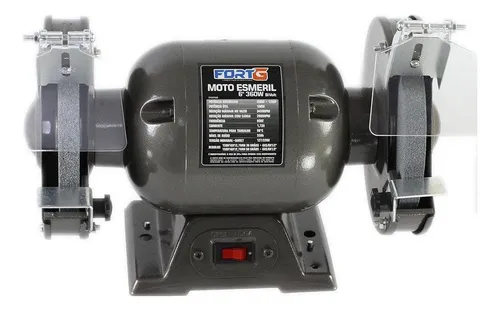 Esmeril Elétrico de Bancada 6″ FortG FG050 Bivolt 360W com 2 Rebolos e Protetor de Cavacos