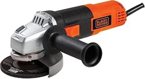 Esmerilhadeira Angular Black+Decker G720 820W 4.1/2” – 11.000 RPM, 3 Posições de Empunhadura e Trava de Eixo