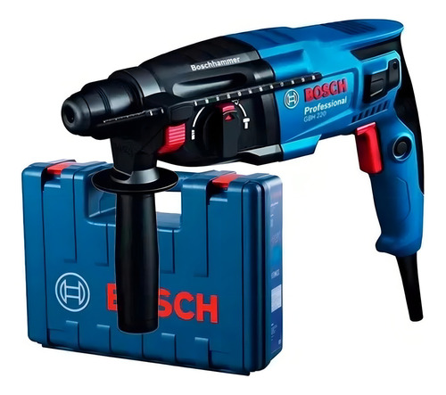Martelete Perfurador Rompedor Bosch GBH 220 – 127V, 720W, SDS Plus, 3 Funções