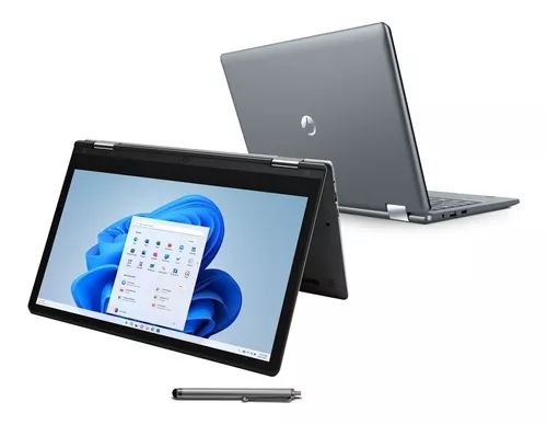 Notebook Positivo Duo 2 em 1 11,6” HD Touchscreen Intel Celeron 4GB 128GB Windows 11