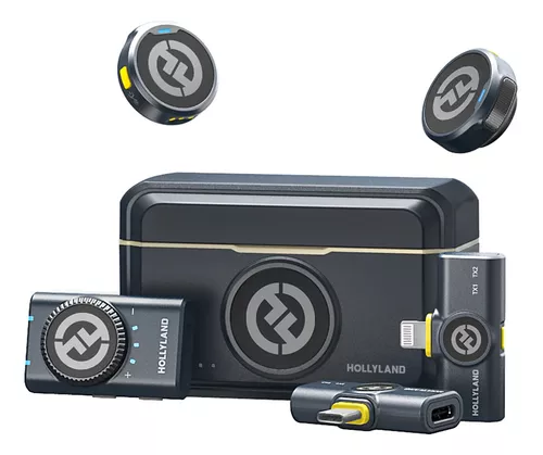 Microfone Sem Fio Hollyland Lark M2 Duo Combo para 2 Pessoas