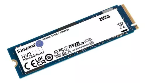 SSD Kingston NV2 250GB M.2 2280 PCIe 4.0 NVMe – Leitura até 3000MB/s – SNV2S/250G