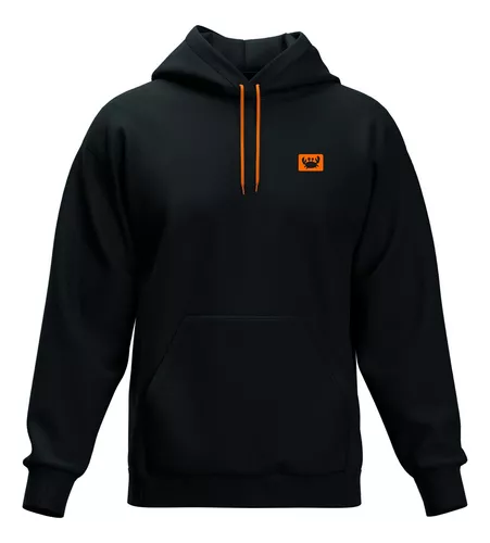 Moletom Canguru Relaxado com Capuz e Cordão Neon Unissex Flanelado