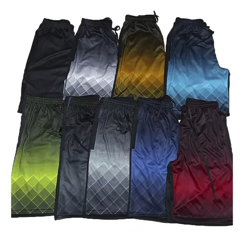 Kit com 5 Shorts Esportivos Masculinos Elanca – Academia, Praia e Esportes