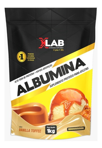 Albumina X-Lab 1kg – Proteína Natural Versátil para Shakes e Receita
