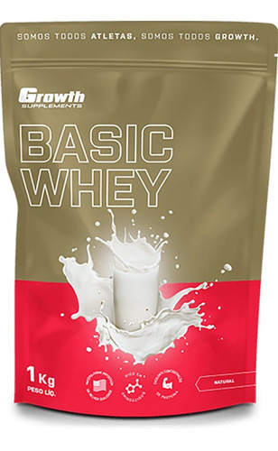 Whey Protein Growth Basic 1kg Natural - Growth Supplements